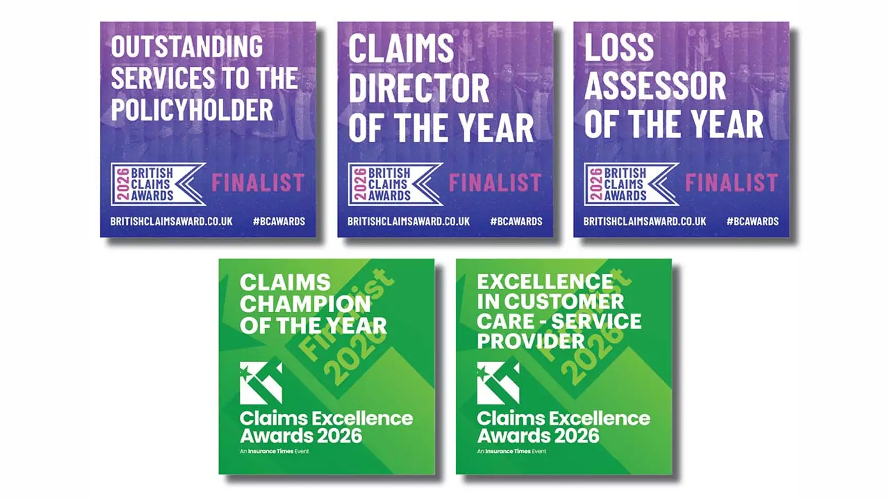 Concept Claim Solutions Wraps Up Q1 2026 with Five Finalist Spots Across Major Industry Awards
